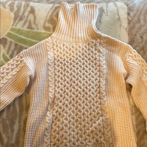 Ann Taylor Knit Sweater Pink M Petite